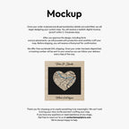 Personalized Wooden Circle Maps – Two Locations Custom Gift for Couples, Housewarming & Friends