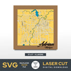 Adrian Michigan Laser Cut File