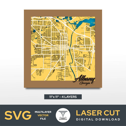 Albany Georgia Laser Cut File