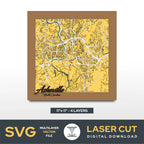 Asheville North Carolina Laser Cut File