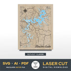 Beaver Lake Arcansas Laser Cut File