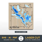 Big Turtle Lake Minnesota Laser Cut File