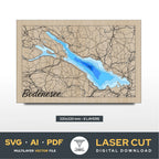 Bodenese Lake Laser Cut File