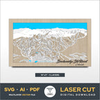 Breckenridge Ski Resort Laser Cut File