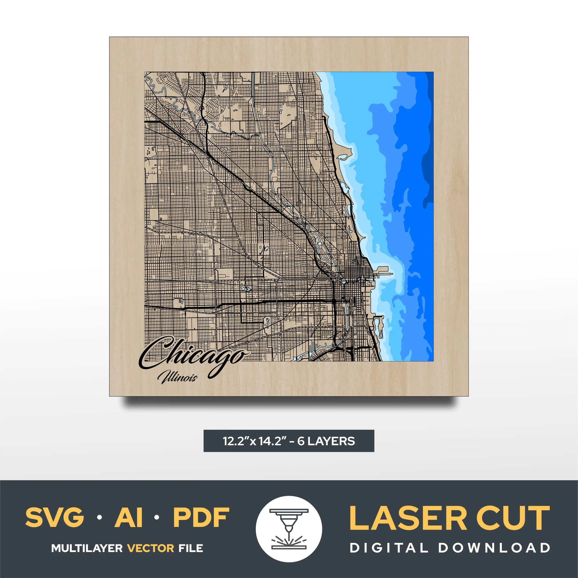 Chicago Laser Cut File
