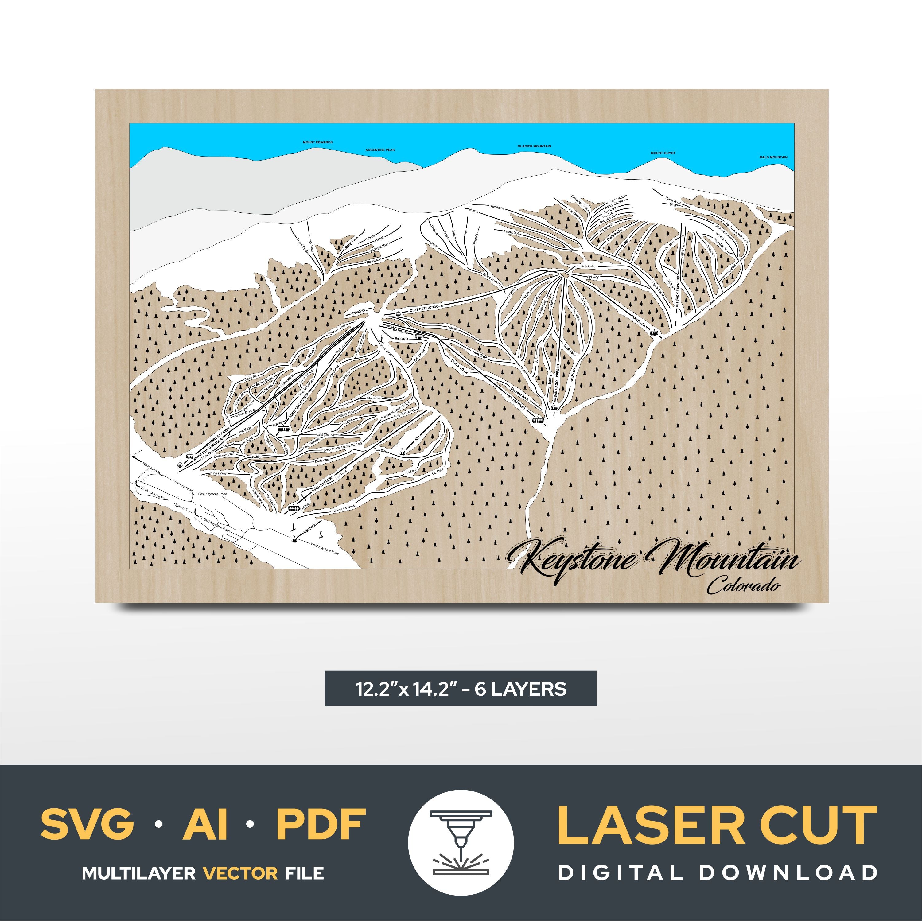 Keystone Colorado Laser Cut File – Mapiqtura