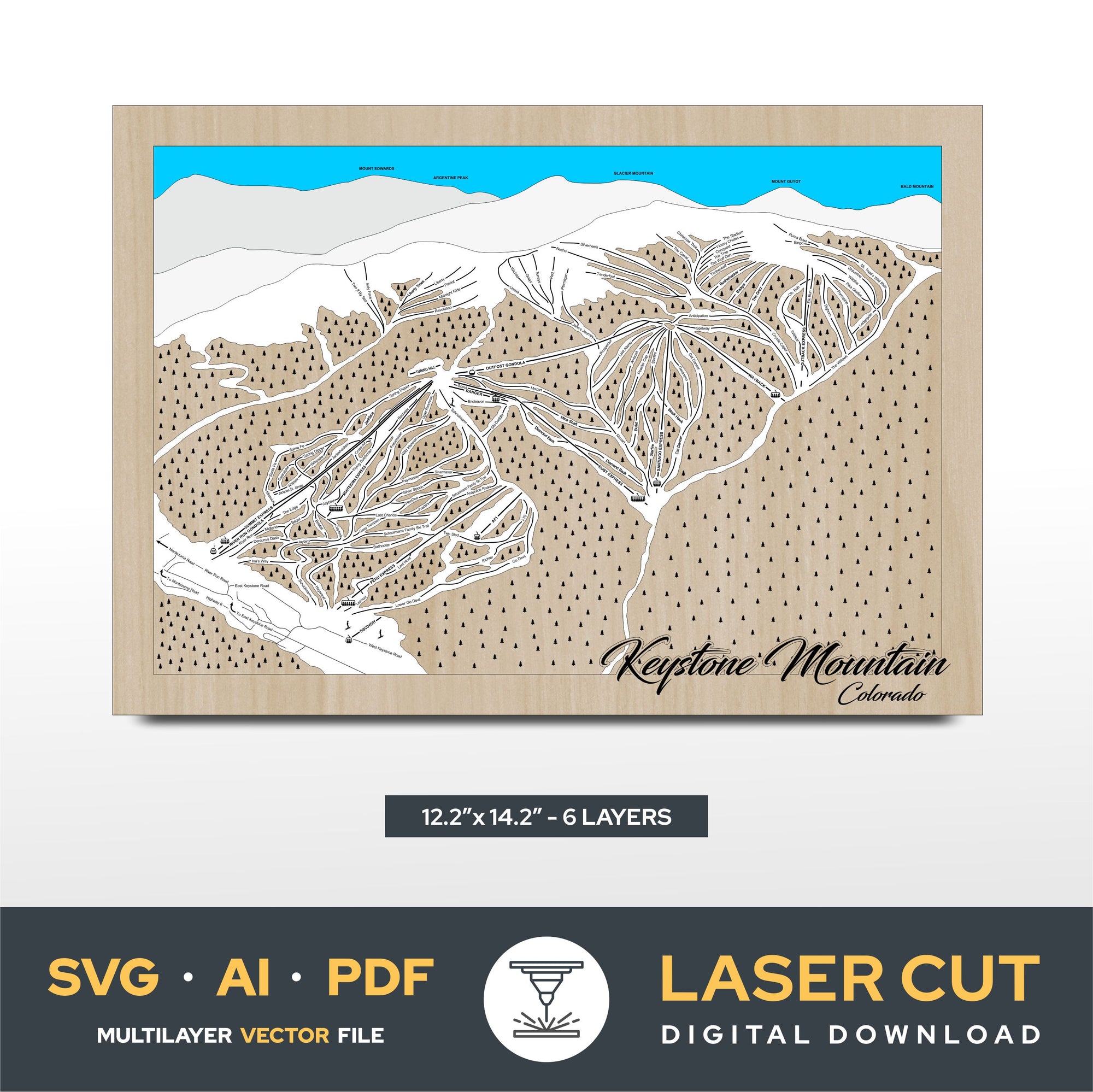 Keystone Colorado Laser Cut File