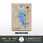 Lake Palestine Texas Laser Cut File