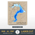 Lake Pend Oreille Idaho Laser Cut File