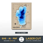Lake Tahoe Nevada Laser Cut File
