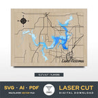 Lake Texoma Texas Laser Cut File