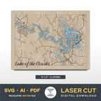 Lake of the Ozarks Misssouri  Laser Cut File