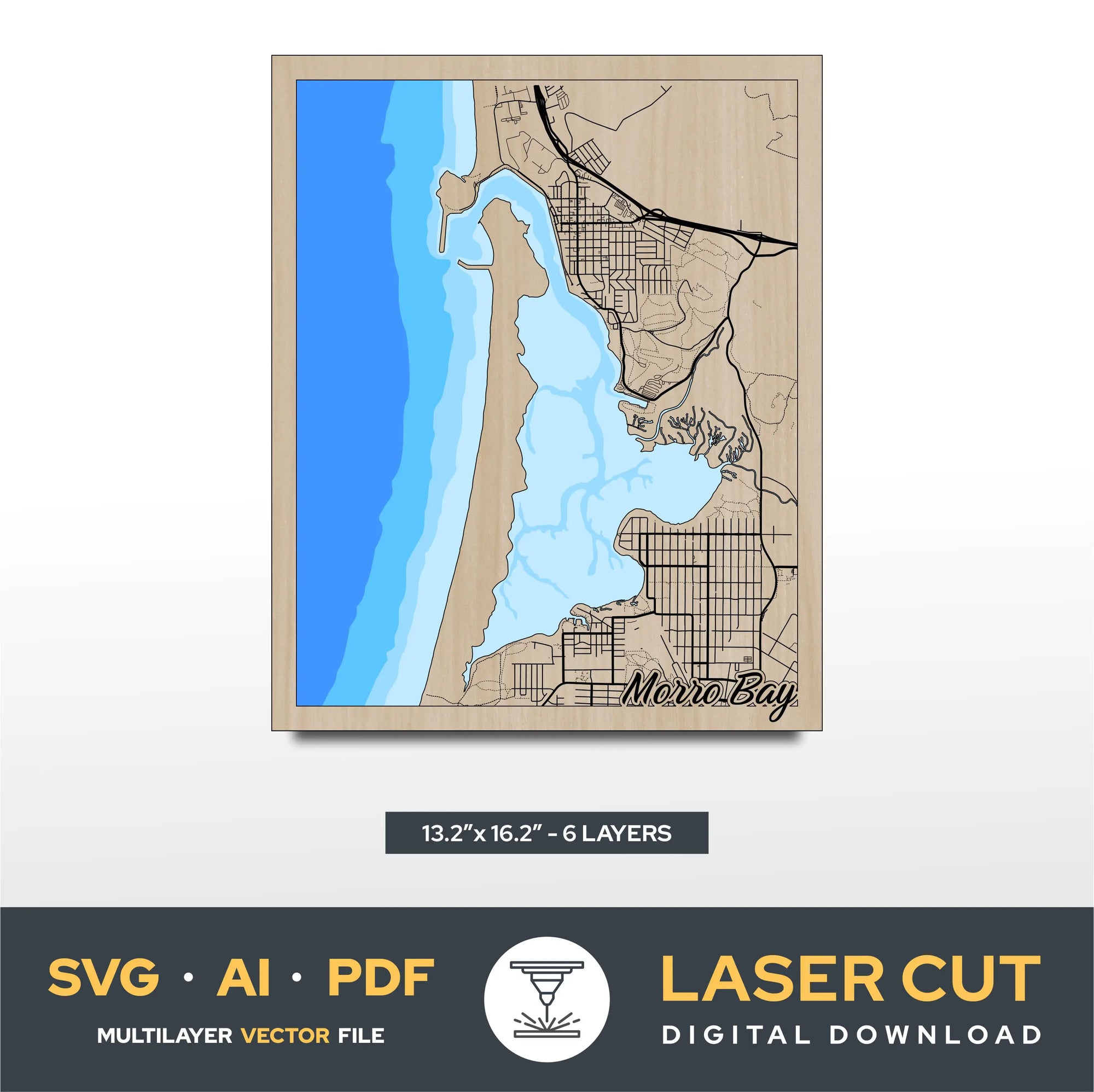 Morro Bay Laser Cut File