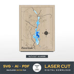 Priest Lake Idaho Laser Cut File