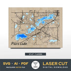 Prior Lake Minnesota Laser Cut File