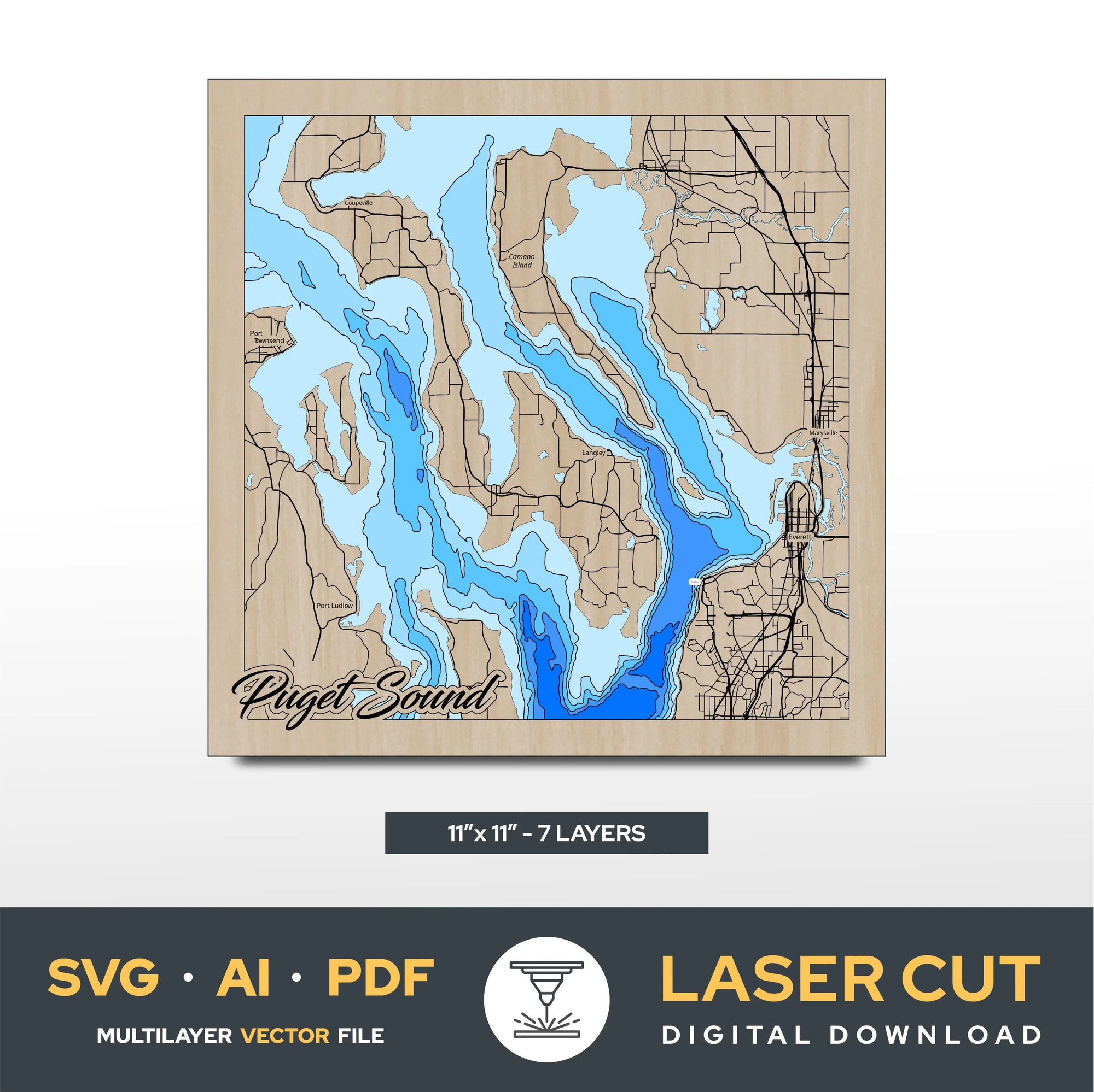 Puget Sound Laser Cut File