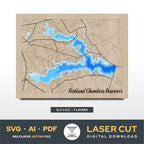 Richland Chambers Reservoir Texas Cut File