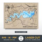 Stillhouse Hallow lake Texas Laser Cut File
