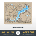 Wallenpaupack Lake Pennsylvania Laser Cut File