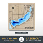 White Lake Michigan Laser Cut File